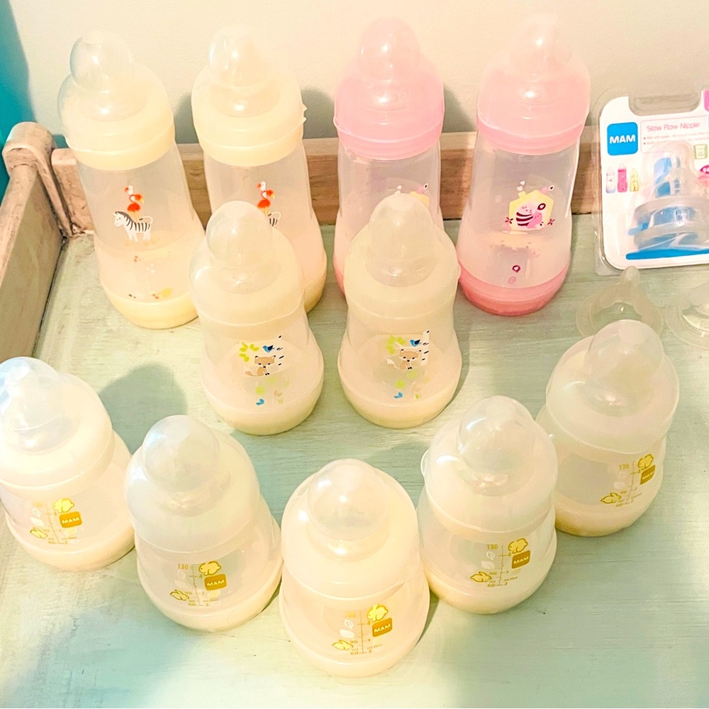 MAM bottle & extra nipple bundle